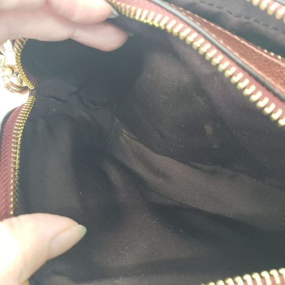 Coach Jes Crossbody 20 Metallic Clay TSITP Red Camera Bag Purse Fall Holiday - Picture 2 of 15